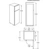 Electrolux LTB1AE24U0 Szabadonálló kombinált felülfagyasztós hűtőszekrény | LowFrost | 164/41 l | 144 cm magas | 55.1 cm széles | Inox