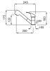 ELLECI - Csaptelep Venere M73 titanium