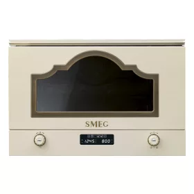  SMEG BEÉPÍTHETŐ MIKROHULLÁMÚ SÜTŐ, Cortina design, 22 liter, bézs