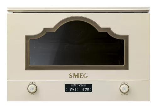 SMEG BEÉPÍTHETŐ MIKROHULLÁMÚ SÜTŐ, Cortina design, 22 liter, bézs