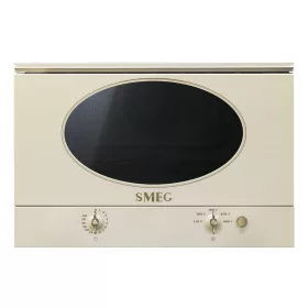   SMEG BEÉPÍTHETŐ MIKROHULLÁMÚ SÜTŐ, Colonial design, 22 liter, analóg, bézs
