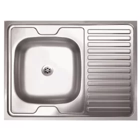   LIVINOX 120 teletetős natúr rozsdamentes acél mosogató, 800 x 600 mm