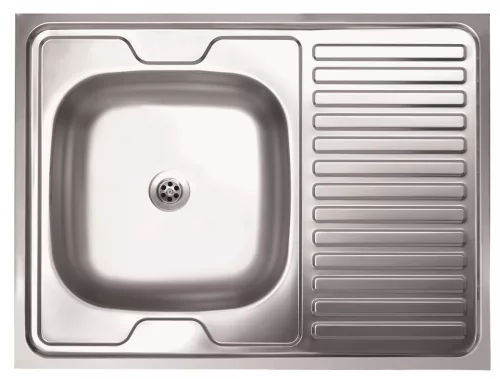LIVINOX 120 teletetős natúr rozsdamentes acél mosogató, 800 x 600 mm