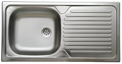 LIVINOX 142 natúr rozsdamentes acél mosogató, 860 x 435 mm
