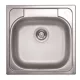 LIVINOX TRITON 309 natúr rozsdamentes acél mosogató, 480 x 480 mm, jobboldali csaplyukkal
