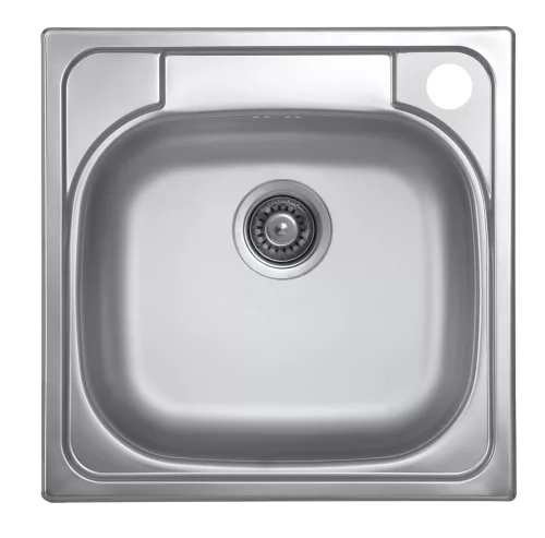 LIVINOX TRITON 309 natúr rozsdamentes acél mosogató, 480 x 480 mm, jobboldali csaplyukkal, dobozos
