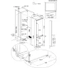 AEG OSC7C191DS beépíthető alulfagyasztós hűtőszekrény | NoFrost | 207/62 l | 188 cm