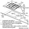 Bosch PGH6B5B60 Serie|4 Beépíthető gázfőzőlap | WOK | 60 cm | Nemesacél