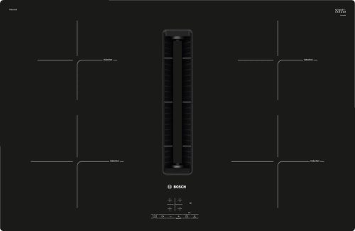 BOSCH PIE811B15E Serie|4 Beépíthető indukciós főzőlap, beépített elszívóval | TouchSelect | PowerBoost | 80 cm | Fekete