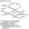Bosch PKE645BA2E Serie|4 Beépíthető kerámia főzőlap | TouchSelect | 60 cm | Fekete