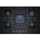 Bosch PPQ7A6B90 Serie|6 Beépíthető gázfőzőlap | Flame Select | WOK |75 cm | Fekete