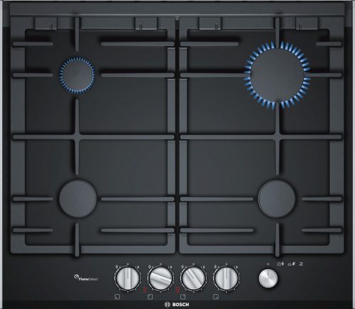 Bosch PRP6A6N70 Serie|6 Beépíthető gázfőzőlap | Flame Select | 60 cm | Fekete
