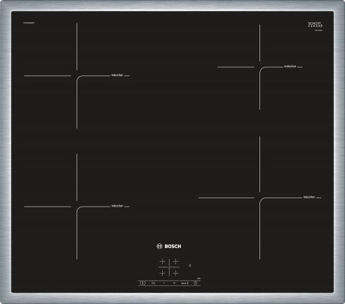 BOSCH PUE645BB1E Serie|4 Beépíthető indukciós főzőlap | TouchSelect | PowerBoost |  60 cm | Fekete