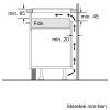 BOSCH PUG611AA5E Serie|2 Beépíthető indukciós főzőlap | Fekete