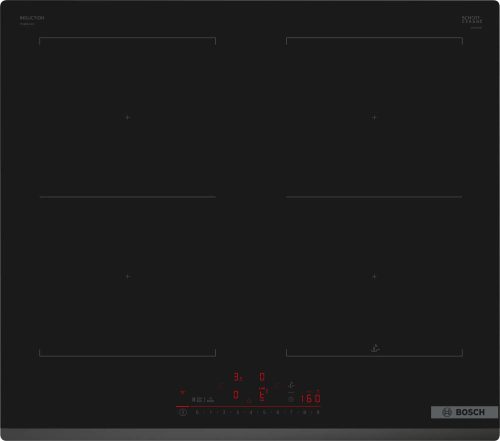 BOSCH PVQ631HC1E Serie|6 Beépíthető indukciós főzőlap | DirectSelect | PowerBoost | CombiZone | PerfectFry | 60 cm | Fekete