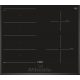 Bosch PXE651FC1E Serie|6 Beépíthető indukciós főzőlap | DirectSelect | PowerBoost | PerfectFry | FlexInduction | 60 cm | Fekete