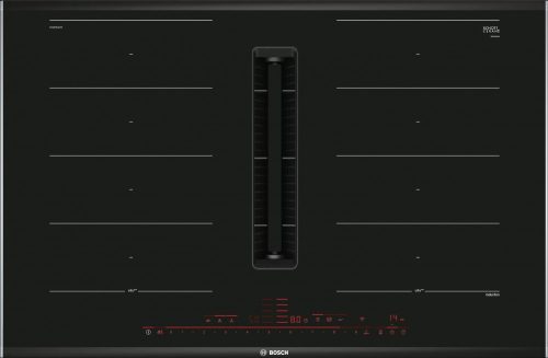 BOSCH PXX875D67E Serie|8 Indukciós főzőlap, beépített elszívóval | DirectSelect Premium | PowerBoost | PanBoost | PerfectFry | Komfort Profil | FlexInduction | PerfectAir | PerfectCook | Wifi | 80 cm | Fekete