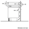 BOSCH PXY875DW4E Serie|8 Beépíthető indukciós főzőlap | 80cm | Fekete
