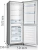 Gorenje RK416EPS4 Szabadonálló kombinált alulfagyasztós hűtőszekrény | Szürke