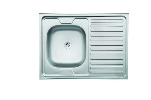 LIVINOX 220 teletetős natúr rozsdamentes acél mosogató, 800 x 600 mm