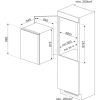 Electrolux Smeg S4C092F Beépíthető hűtőszekrény | 124 l | 88 cm magas | 56 cm széles