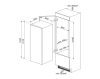 Electrolux Smeg S4L120F Beépíthető hűtőszekrény | 208 l | 122.5 cm magas | 56 cm széles