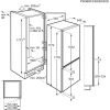 AEG SCE618E5TS Beépíthető kombinált alulfagyasztós hűtőszekrény | NoFrost | 192/61 l | 178 cm magas | 55 cm széles