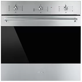 SMEG LÉGKEVERÉSES SÜTŐ, Classica design, 60 cm, analóg, inox