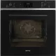SMEG HŐLÉGKEVERÉSES SÜTŐ, Selezione design, 60 cm, ES LCD, fekete üveg