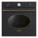 SMEG HŐLÉGKEVERÉSES SÜTŐ, Colonial design, 60 cm, analóg, antracit