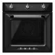 SMEG LÉGKEVERÉSES SÜTŐ, Victoria design, 60 cm, analóg, fekete