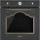 SMEG LÉGKEVERÉSES SÜTŐ, Cortina design, 60 cm, analóg, antracit