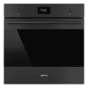 SMEG PIROLITIKUS HŐLÉGKEVERÉSES SÜTŐ, Classica design, 60 cm, CS LCD, matt fekete