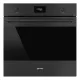 SMEG PIROLITIKUS HŐLÉGKEVERÉSES SÜTŐ, Classica design, 60 cm, CS LCD, matt fekete