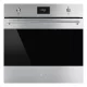 SMEG PIROLITIKUS HŐLÉGKEVERÉSES SÜTŐ, Classica design, 60 cm, CS LCD, inox