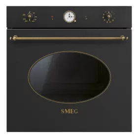   SMEG PIROLITIKUS HŐLÉGKEVERÉSES SÜTŐ, Colonial design, 60 cm, analóg, antracit