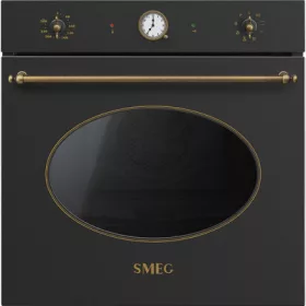   SMEG PIROLITIKUS HŐLÉGKEVERÉSES SÜTŐ, Colonial design, 60 cm, analóg, antracit