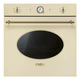   SMEG PIROLITIKUS HŐLÉGKEVERÉSES SÜTŐ, Colonial design, 60 cm, analóg, bézs