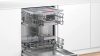 Bosch SGU4HVS31E Serie|4 Pult alá beépíthető mosogatógép | 13 teríték | VarioDrawer | VarioFlex | RackMatic | Extra Dry | Nemesacél | 60 cm