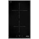 SMEG DOMINO INDUKCIÓS FŐZŐLAP, Universal design, 30 cm, 2 főzőzóna, lekerekített él, fekete üveg