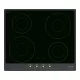 SMEG INDUKCIÓS FŐZŐLAP, Cortina design, 60 cm, 4 főzőzóna, antracit