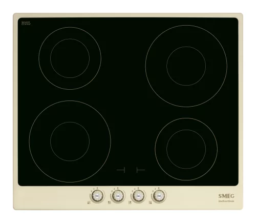 SMEG INDUKCIÓS FŐZŐLAP, Cortina design, 60 cm, 4 főzőzóna, bézs