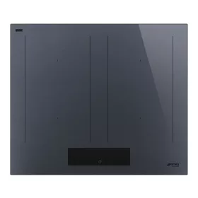   SMEG INDUKCIÓS FŐZŐLAP, Linea design, 60 cm, 4 főzőzóna, 2 MultiZone híd zóna, neptune szürke üveg