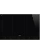 SMEG INDUKCIÓS FŐZŐLAP, Linea design, 80 cm, 6 főzőzóna, 3 MultiZone híd zóna, fekete üveg
