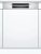 Bosch SMI2ITS33E Serie | 2, Félig beépíthető mosogatógép, 60 cm, Nemesacél