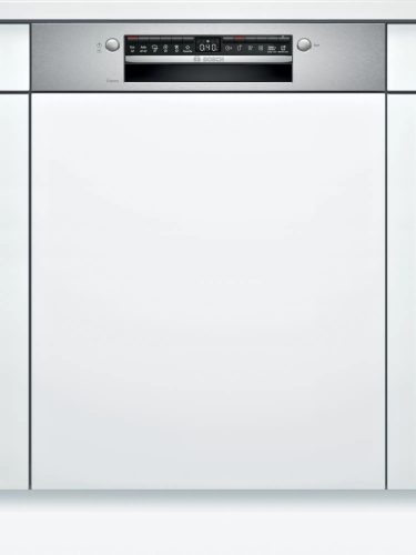 Bosch SMI4HTS31E Serie | 4 Félig beépíthető mosogatógép 60 cm Nemesacél