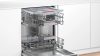 BOSCH SMI4HVS31E Serie|4 Beépíthető kezelőpaneles mosogatógép | 13 teríték | Wifi | VarioDrawer | VarioFlex | Extra Dry | 60 cm