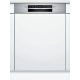 BOSCH SMI4HVS33E Serie|4 Beépíthető kezelőpaneles mosogatógép | 60 cm