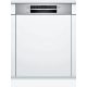 BOSCH SMI4HVS37E Serie|4 Beépíthető kezelőpaneles mosogatógép | 13 teríték | Wifi | VarioDrawer | VarioFlex | Extra Dry | 60 cm