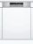 Bosch SMI6ECS57E Serie | 6 Félig beépíthető mosogatógép 60 cm Nemesacél